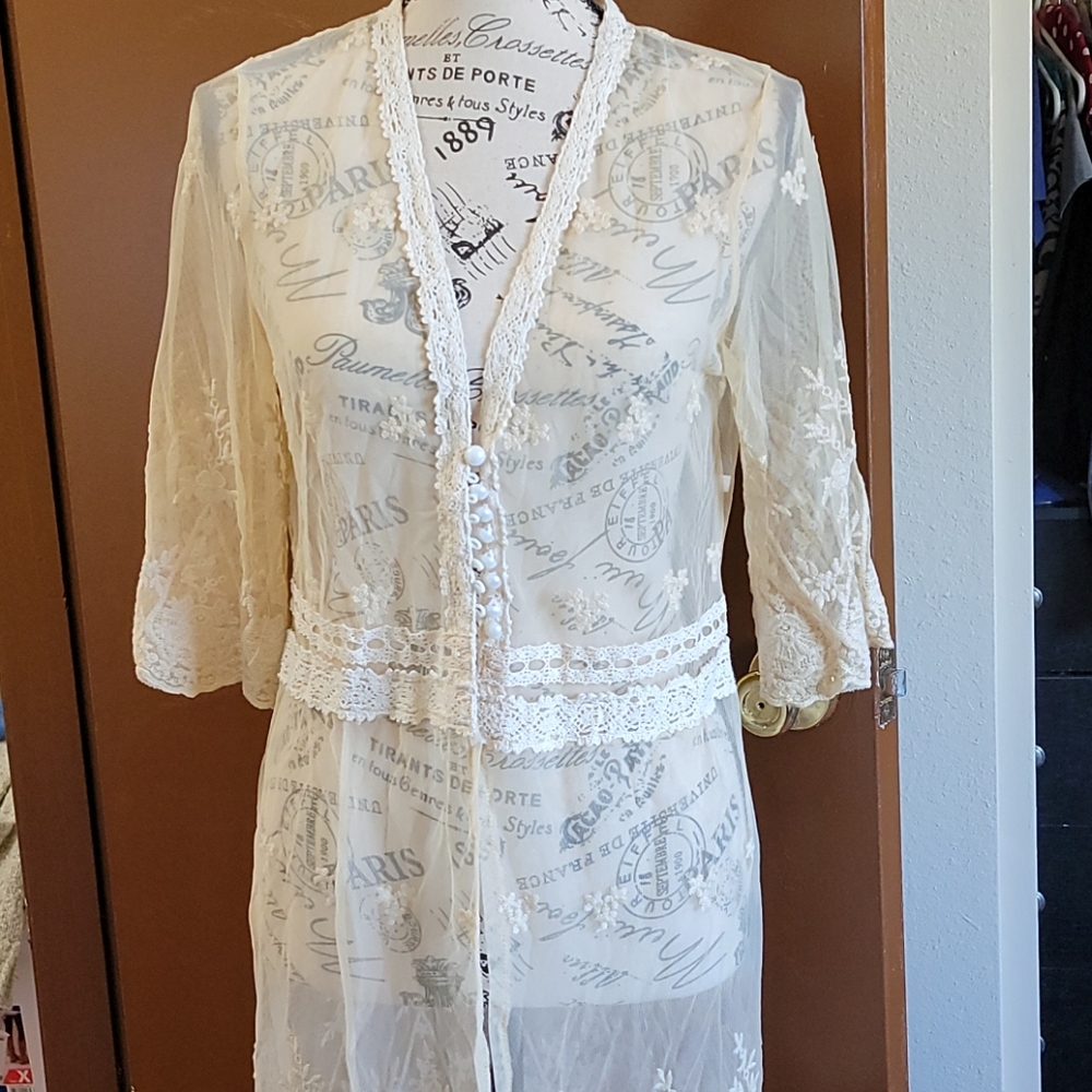 Laced cardigan